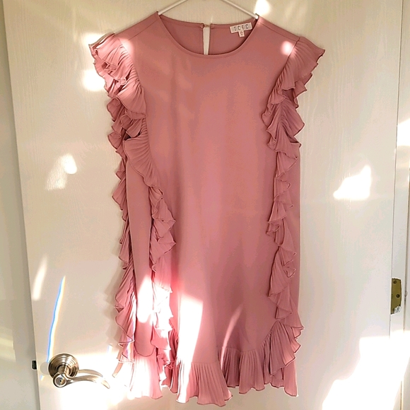 Vici Pink Ruffle Dress
